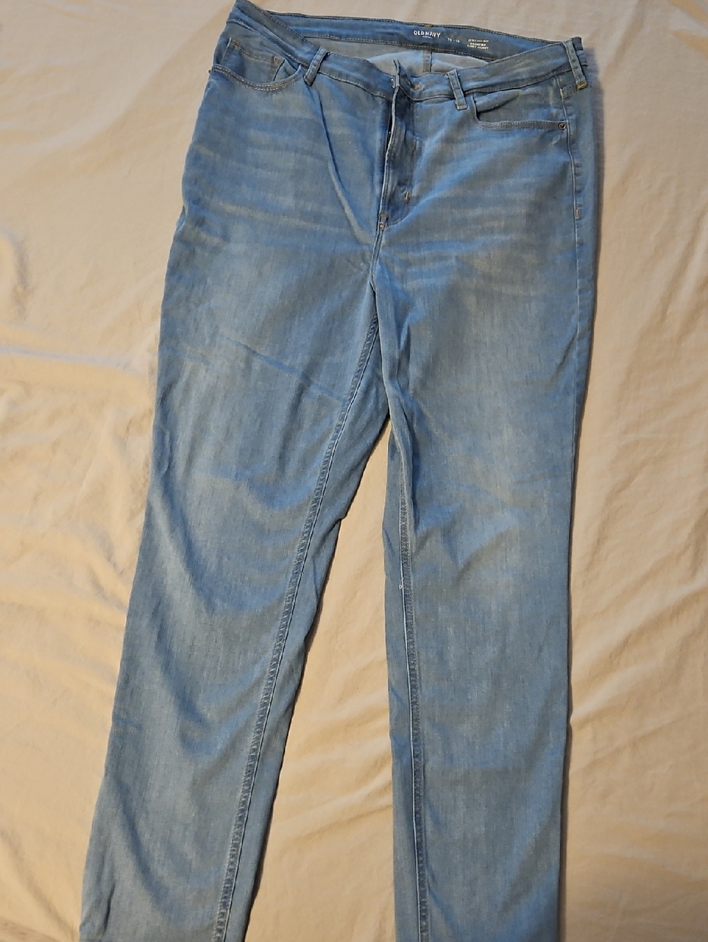Old Navy Light Blue Straight-Leg Women's Jeans
